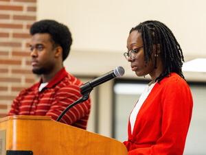 Students speaking